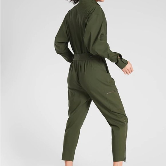 Athleta Olive Green Jumpsuit - Picture 2 of 15
